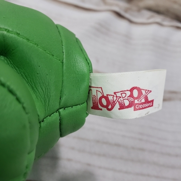 Vintage Toy Box Corn On The Cob Anthropomorphic Plush Toy 8 Inch Faux Leather - Picture 7 of 9